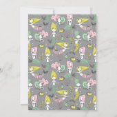 Cute under the Zee Mermaid Birthday Invitation Kaart (Achterkant)