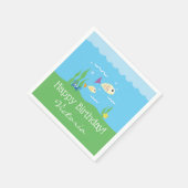 Cute under the Zee Ocean Aquarium Birthday Party Servetten (Hoek)