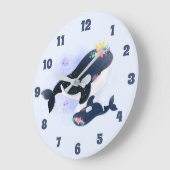 Cute under the Zee Orca Floral Jellyfish Grote Klok (Hoek)