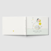 Cute Underwater ballon Heart Whale Kids Birthday Gastenboek (Volledig)