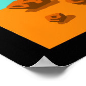 Cute underwater Robot Scene Poster (Hoek)