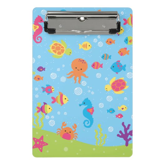 Cute Underwater Scene.ai Mini Klembord (Voorkant)