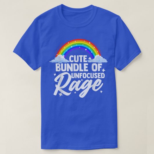 Cute unfocus Rage Bundle Funny Gift Pastel Gothic T-shirt (Design voorkant)