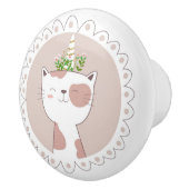 Cute Unicat Ceramic Knob. Keramische Knop (Rechts)