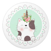 Cute Unicat Keramische Knop (Voorkant)