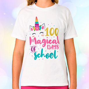 Cute Unicorn 100 magische schooldagen T-shirt