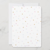 Cute Unicorn 2e verjaardag Rainbow Floral bedankt (Achterkant)