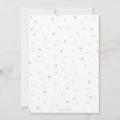 Cute Unicorn 8th Birthday Rainbow Floral Hartelijk Bedankkaart (Achterkant)