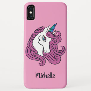 Cute Unicorn, aangepaste naam en telefoongesprekke Case-Mate iPhone Case