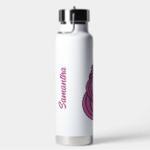 Cute Unicorn, aangepaste naam Waterfles (Rechts)