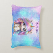 Cute Unicorn Accent Pillow Kussen (Achterkant (Verticaal))