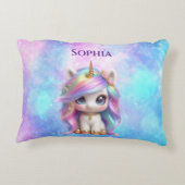 Cute Unicorn Accent Pillow Kussen (Achterkant)