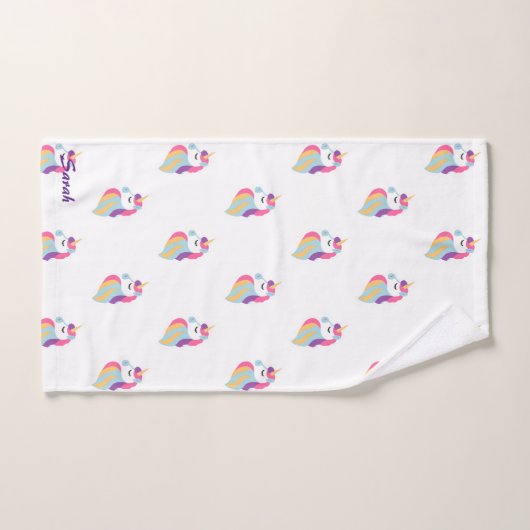 Cute Unicorn Baby Bad Handdoek (Handdoek)
