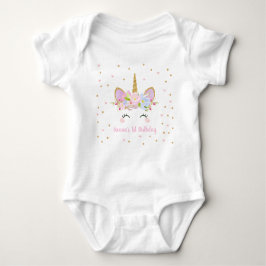 Cute Unicorn Baby Bodysuit One Piece 1st Birthday