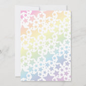 Cute Unicorn Baby shower Kaart (Achterkant)