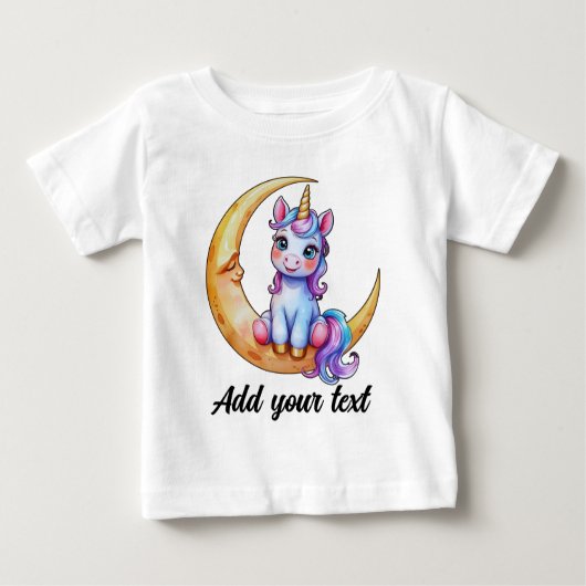 Cute Unicorn Baby Tee (Voorkant)
