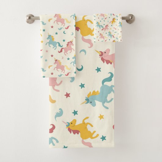 Cute Unicorn Bad Handdoek (Insitu)