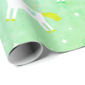 Cute Unicorn bedrukt Cadeaupapier (Rol Hoek)
