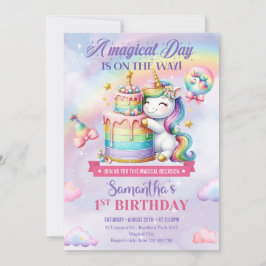 Cute Unicorn Birthday Kaart