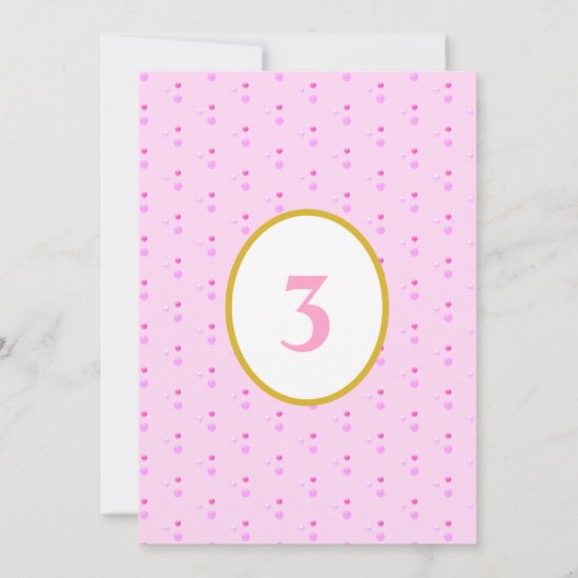 Cute Unicorn Birthday Party Kaart (Achterkant)