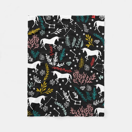 Cute Unicorn Blanket Fleece Deken (Voorkant)