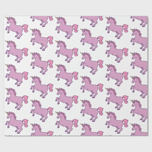 Cute Unicorn Cadeaupapier (Vlak)