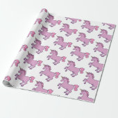 Cute Unicorn Cadeaupapier (Uitgerold)