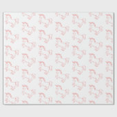 Cute Unicorn Cadeaupapier (Vlak)