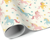 Cute Unicorn Cadeaupapier (Rol Hoek)