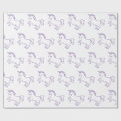 Cute Unicorn Cadeaupapier (Vlak)