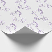 Cute Unicorn Cadeaupapier (Hoek)