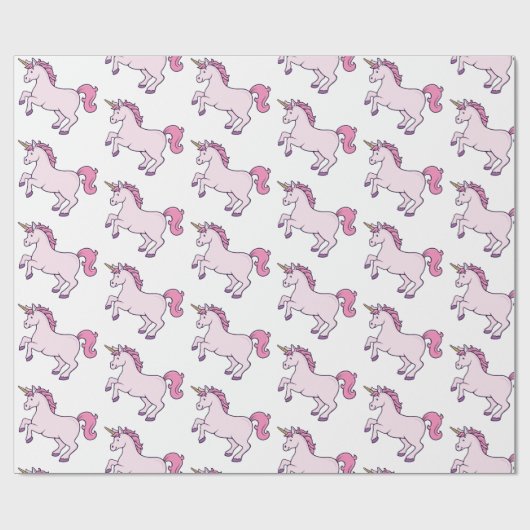 Cute Unicorn Cadeaupapier (Vlak)