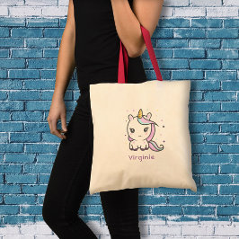 Cute Unicorn Canvas tas