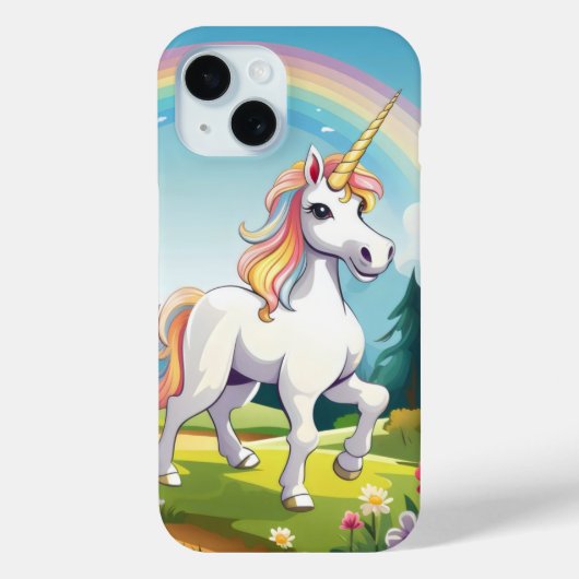 Cute Unicorn Cartoon Case-Mate iPhone Case (Achterkant)