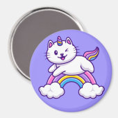 Cute Unicorn Cat Magneet (Voorkant / Achterkant)