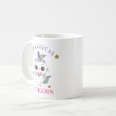 Cute Unicorn Caticorn Koffiemok (Voorkant links)