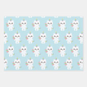 Cute Unicorn Cats - Kinderen van afgelopen dag Inpakpapier Vel (Voorkant 2)