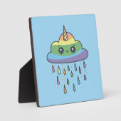Cute Unicorn Cloud Fotoplaat (Voorkant)