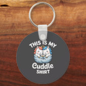 Cute Unicorn Couple Snuggle This Is My Cuddle  Sleutelhanger (Voorkant)