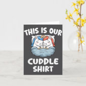 Cute Unicorn Couple This Is Our Cuddle Kaart (Gele Bloem)