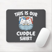 Cute Unicorn Couple This Is Our Cuddle Muismat (Met muis)