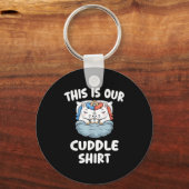 Cute Unicorn Couple This Is Our Cuddle Sleutelhanger (Voorkant)