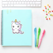 Cute Unicorn Custom-Cut Sticker