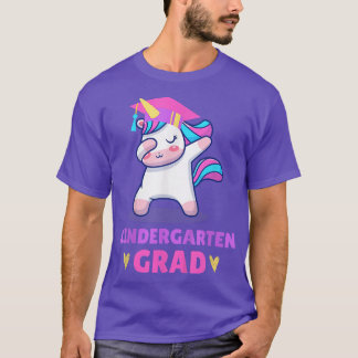 Cute Unicorn Dabbing Kindergarten Afstuderen 2022  T-shirt