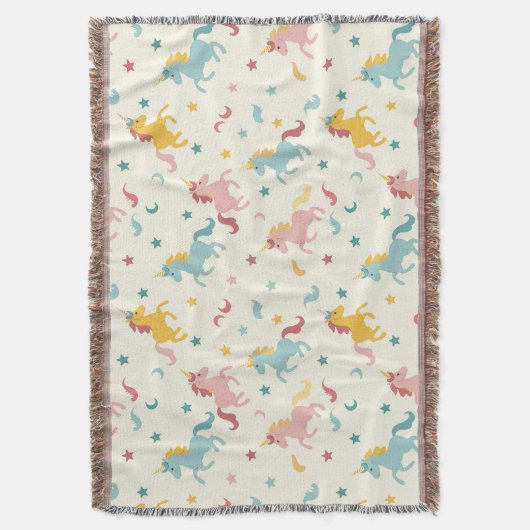 Cute Unicorn Deken (Voorkant Verticaal)