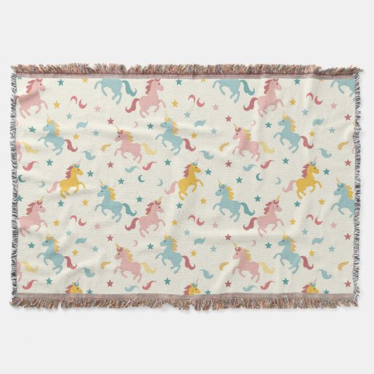 Cute Unicorn Deken (Voorkant)