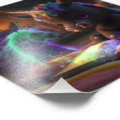 Cute Unicorn die een boek T-Shirt leest Foto Afdruk (Hoek)