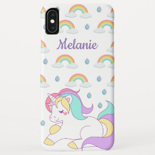 Cute Unicorn en Rainbows, gepersonaliseerd Case-Mate iPhone Case