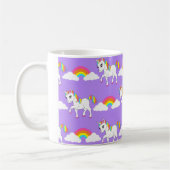 Cute Unicorn en Rainbows Mok (Links)