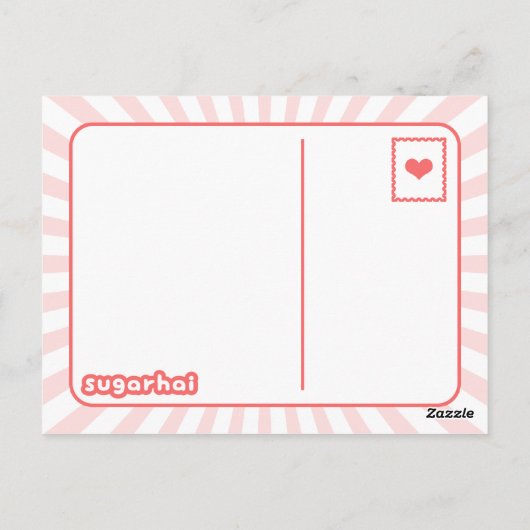 Cute Unicorn Fart Briefkaart (Achterkant)